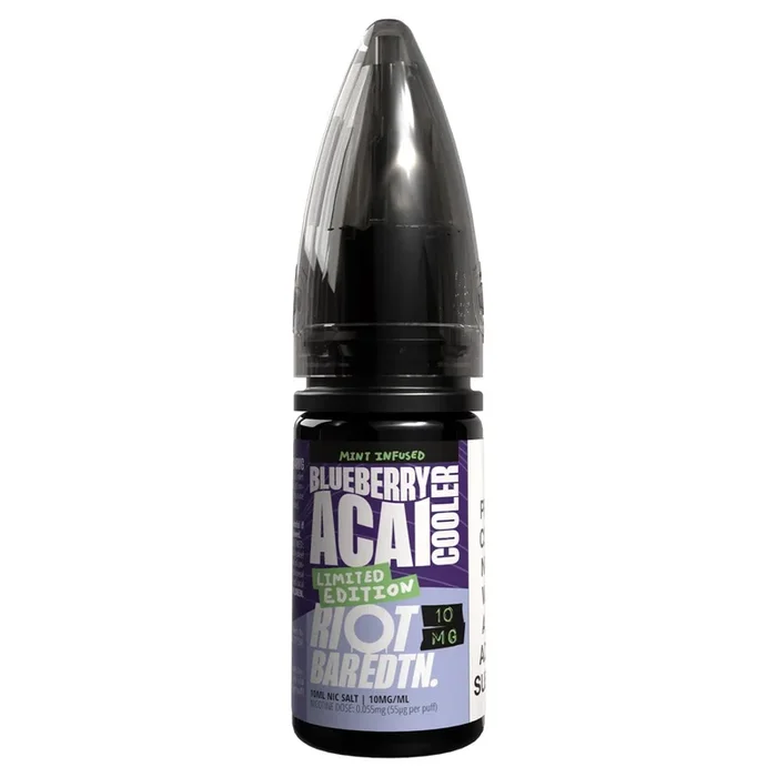 Blueberry Acai Cooler Limited Edition BAR EDTN 10ml Nic Salt By Riot Squad
