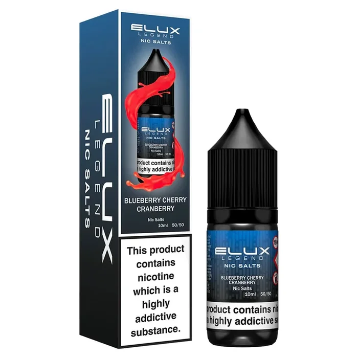 Blueberry Cherry Cranberry 10ml Nic Salt E-liquid By Elux Legend