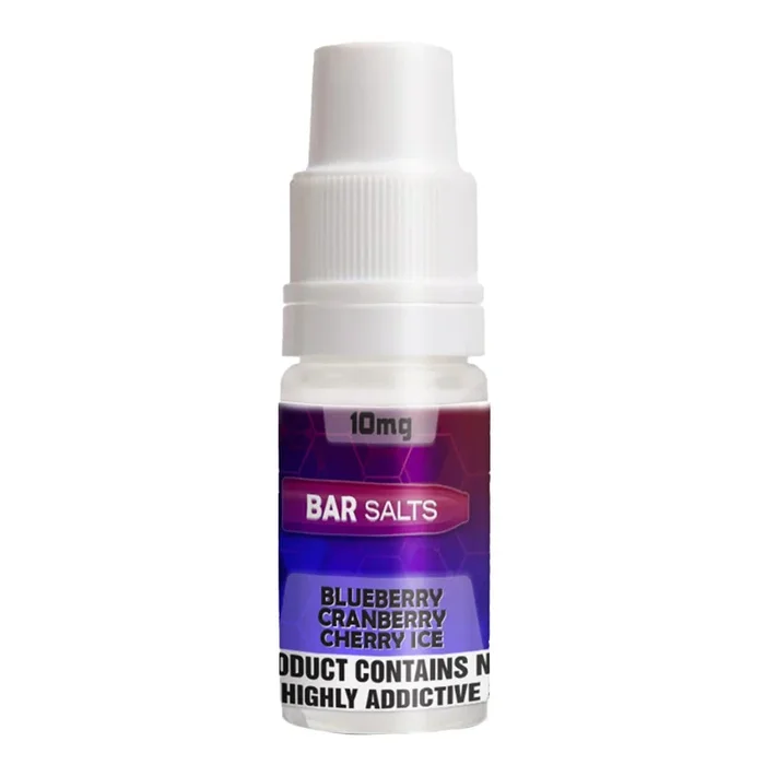 Blueberry Cranberry Cherry Ice 10ml Nic Salt E-liquid By Bar Salts