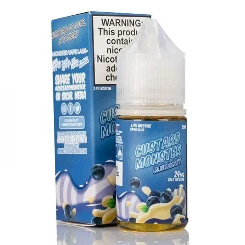 Blueberry Custard – Custard Monster Salt Ejuice and Eliquid
