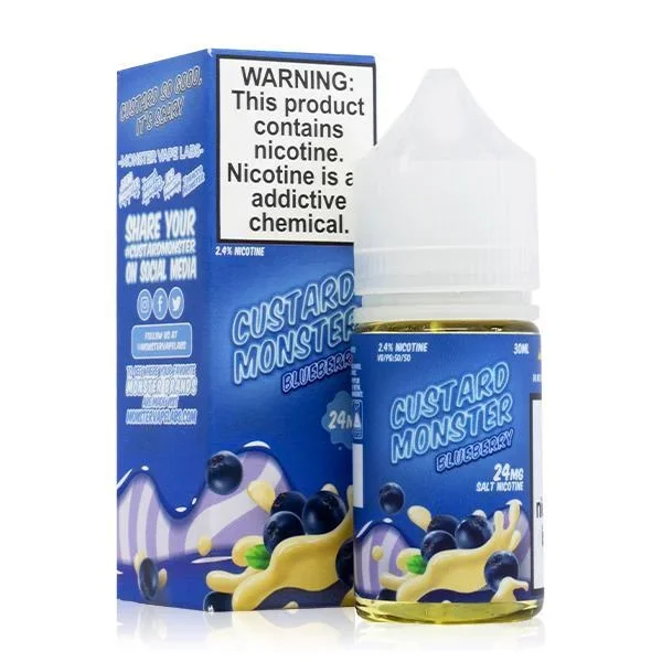 Blueberry Custard by Custard Monster Salts Series 30mL