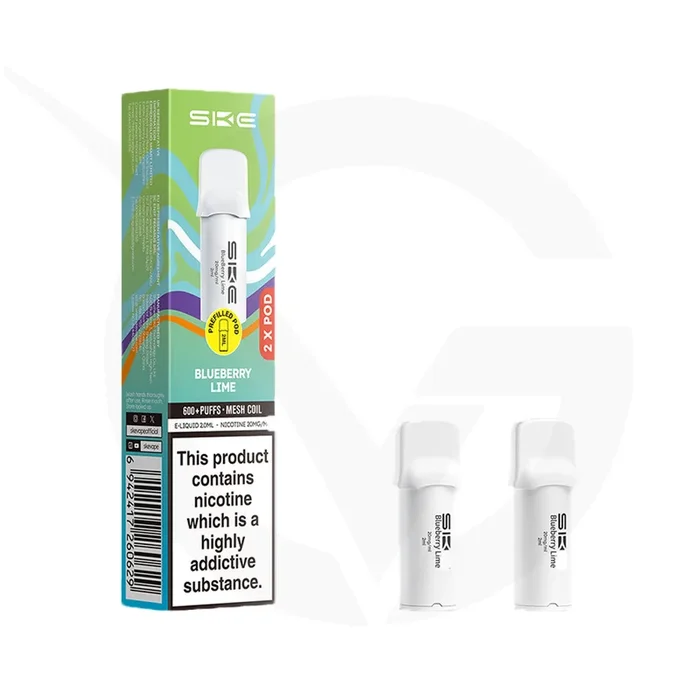 Blueberry Lime Crystal 600 Pro Prefilled Pods by SKE