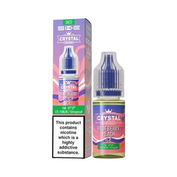 Blueberry Peach Ice V2 Nic Salt by Crystal Salt. – 10ml
