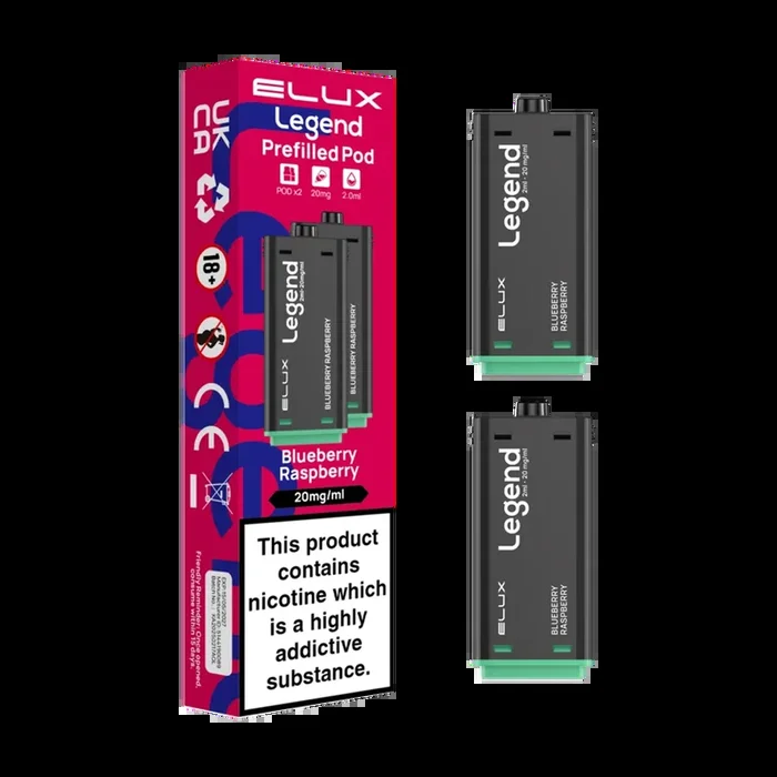 Blueberry Raspberry Elux Legend 1500 Pods