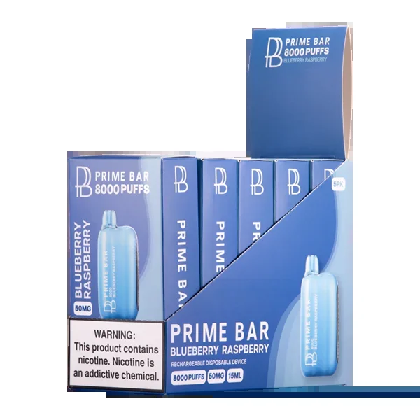 Blueberry Raspberry Prime Bar 8000