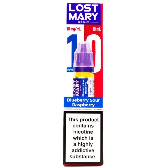 Blueberry Sour Raspberry 10ml Nic Salt E-liquid By Lost Mary Nic Salts