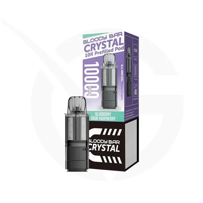 Blueberry Sour Raspberry Refill Pack By Bloody Bar Crystal 10k