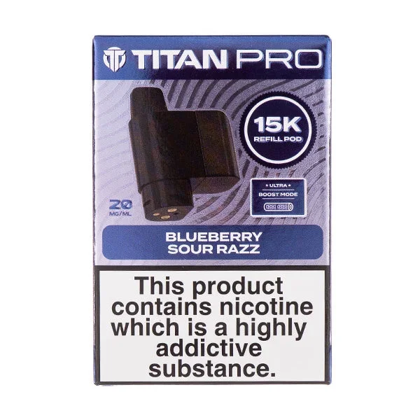 Blueberry Sour Razz Pro 15K Prefilled Pod + Refill by Titan