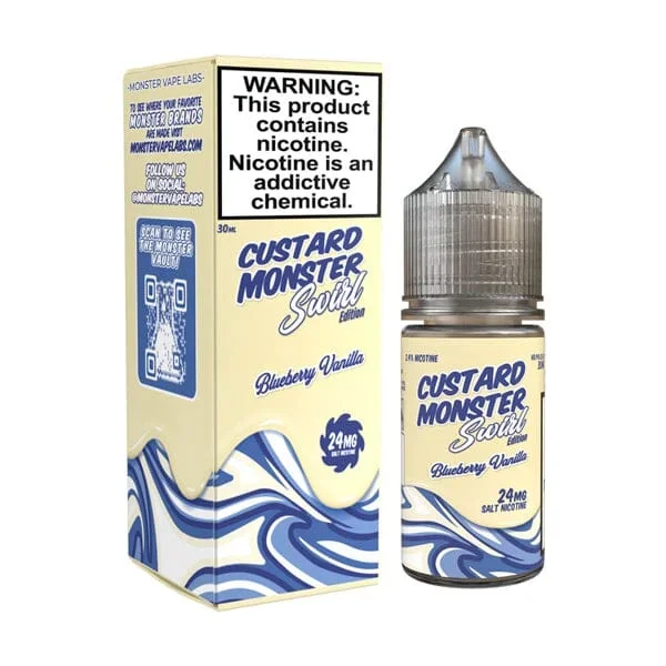 Blueberry Vanilla by Custard Swirl Monster Salt 30mL
