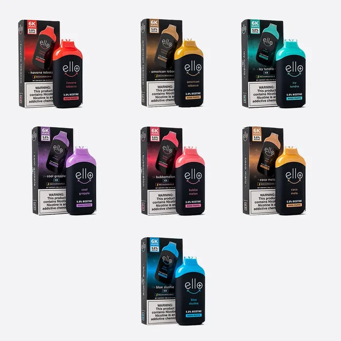 BLVK Disposable – Ello Plus 6000 Puffs (12mL) 50mg