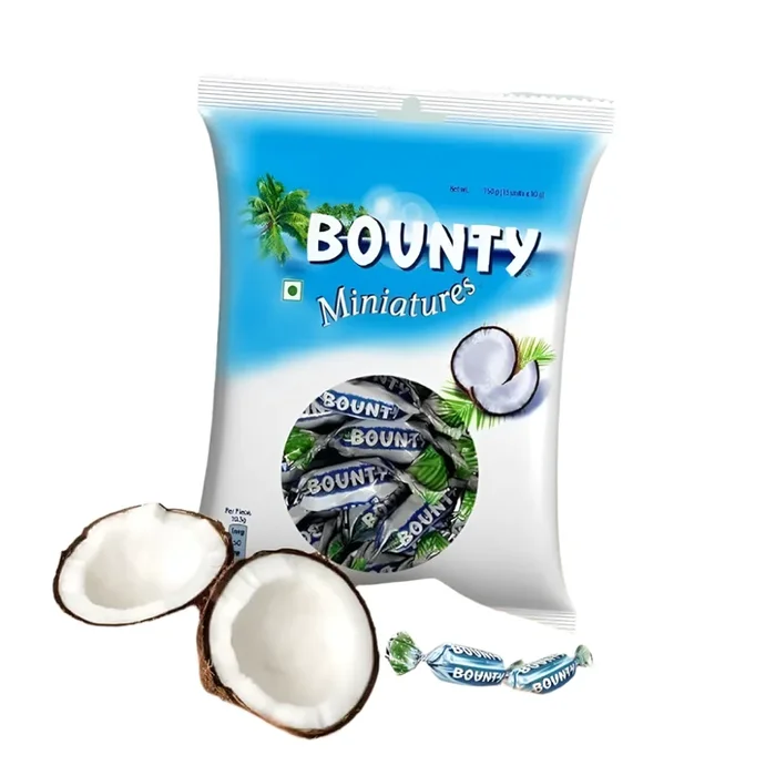 BOUNTY CHOCOLATE MINIATURE POUCH 150 GM