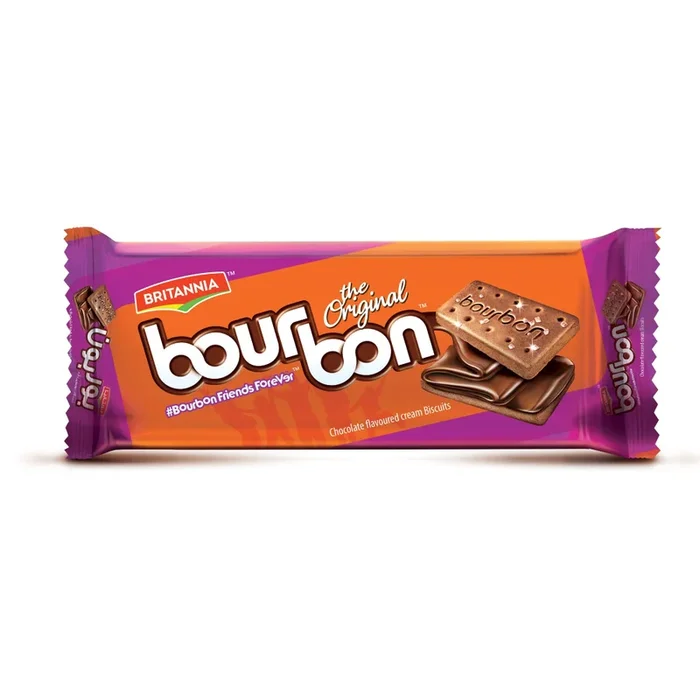 BRITANNIA BOURBON CHOCOLATE CREAM BISCUIT 100 GM