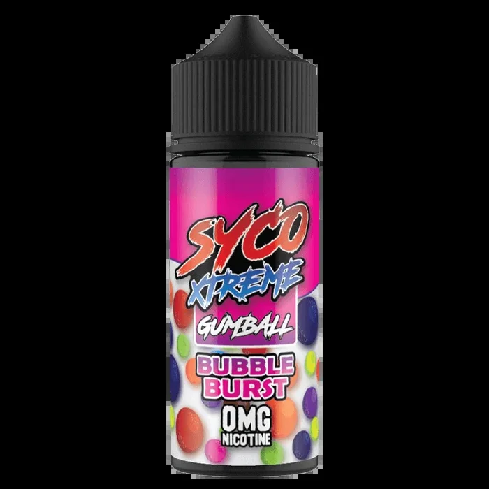 BUBBLE BURST E LIQUID BY SYCO XTREME GUMBALL 100ML 80VG