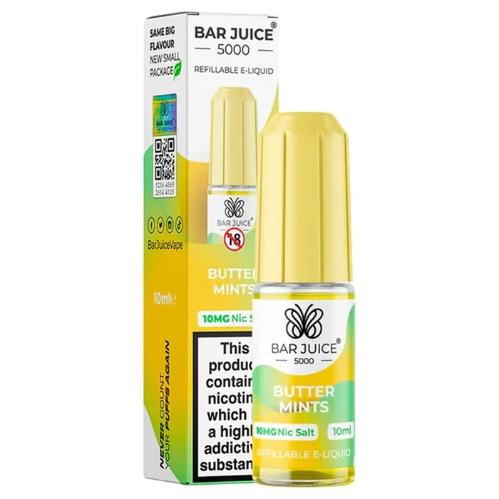 Butter Mints 10ml Nic Salt E-liquid By Bar Juice 5000
