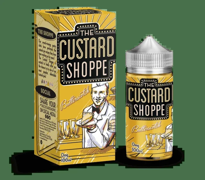 BUTTERSCOTCH E LIQUID BY THE CUSTARD SHOPPE 100ML 75VG