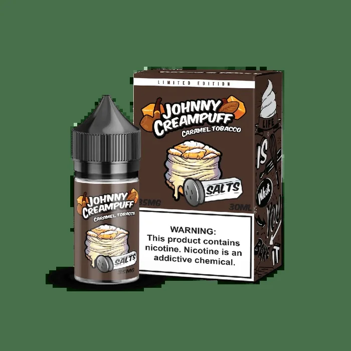 Buy Johnny Cream Puff Caramel Tobacco Salt 30ml best price in Pakistan