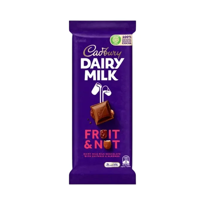 CADBURY DAIRY MILK CHOCOLATE FRUIT N NUT ALMOND 100 GM