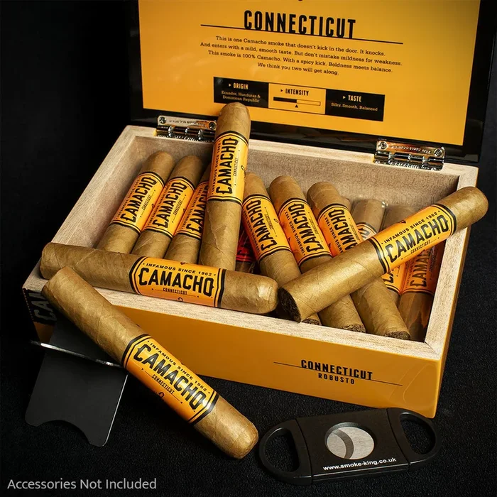 Camacho Connecticut Robusto Cigars – Box of 20