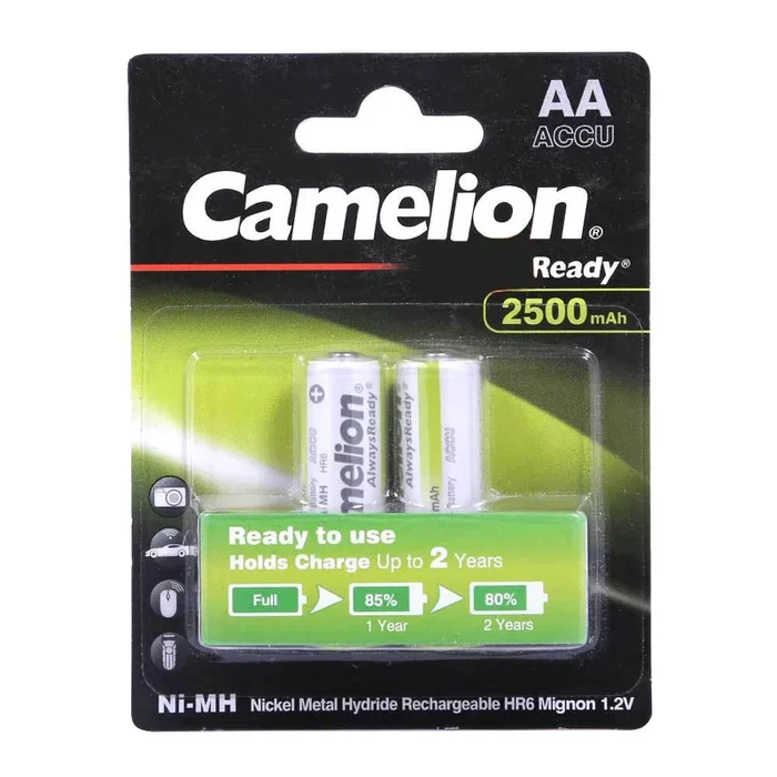 CAMELION RECHARGEABLE 2500 MAH AA2
