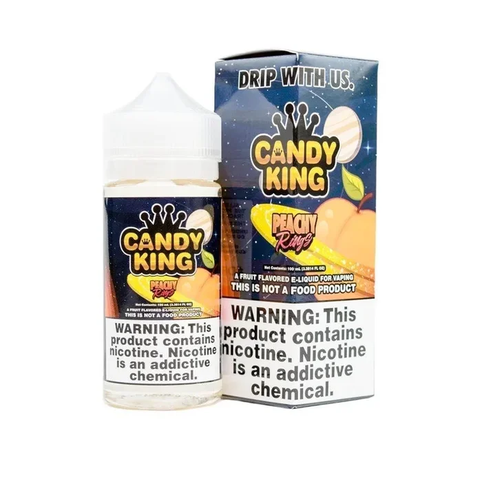 Candy King eJuice – Peachy Rings – 100ML