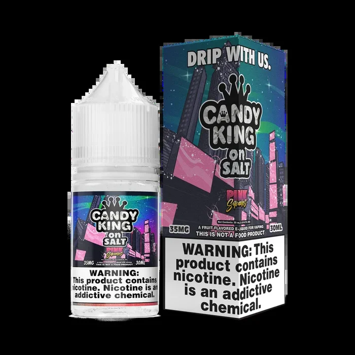 CANDY KING on SALT – Pink Squares – 30ML E-Liquid
