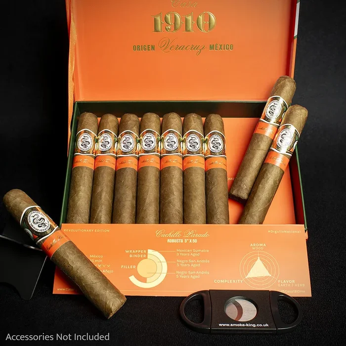 Casa 1910 Revolutionary Edition Cuchillo Parado Robusto Cigars – Box of 10