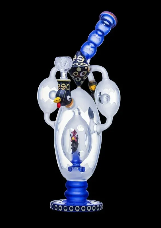 Cheech – 14.5″ Rooster in a Bubble Deluxe Bong