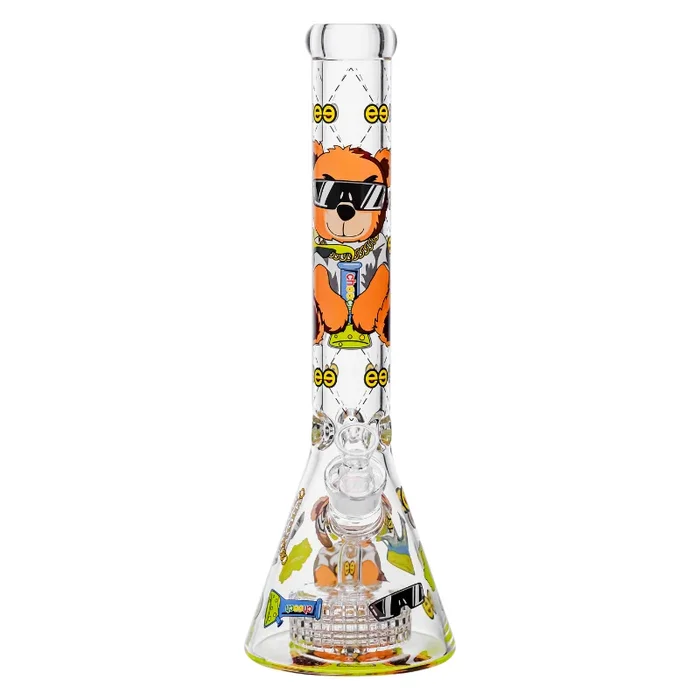 Cheech – 16″ 7mm Baked Bear Beaker Bong