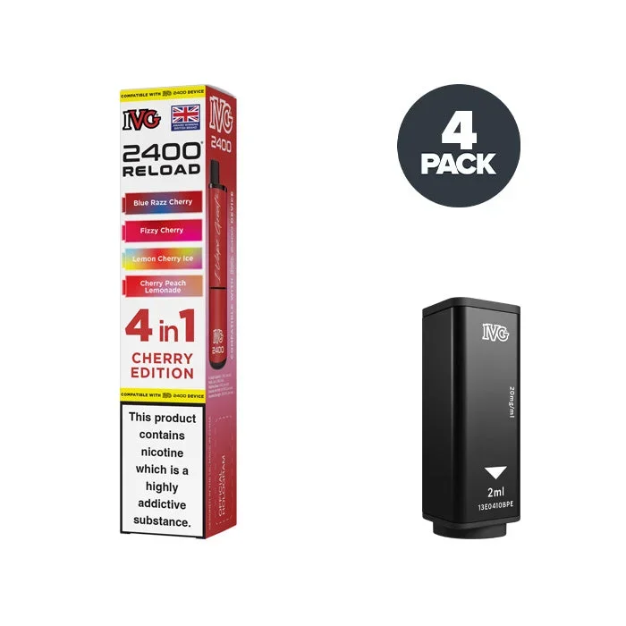 Cherry Edition IVG 2400 Reload 4 in 1 Prefilled Pods