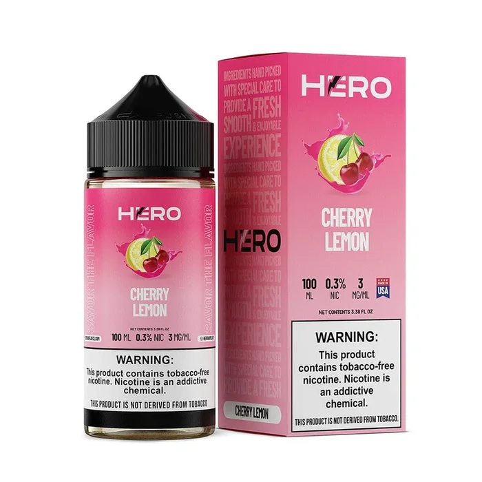 Cherry Lemon by Hero E-Liquid 100mL (Freebase)