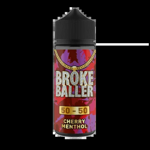 CHERRY MENTHOL E LIQUID BY BROKE BALLER 100ML 50VG