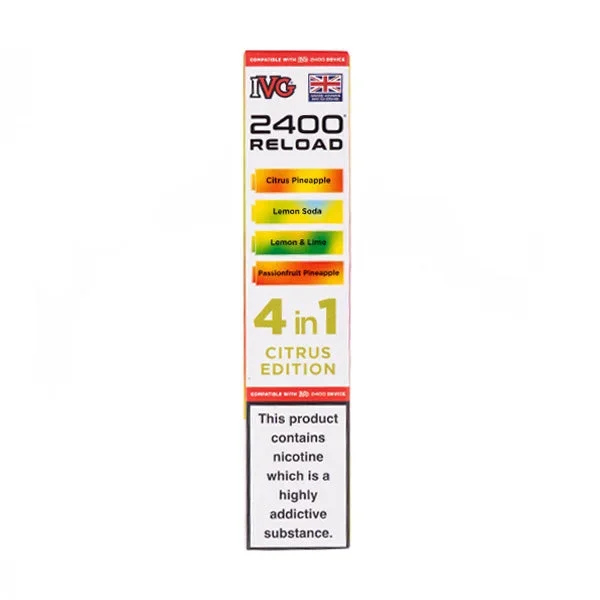 Citrus Edition IVG 2400 Reload Replacement Pods – 4 Pack