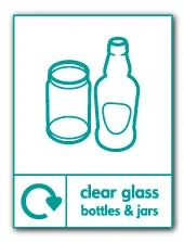 Clear Glass Bottle and Jar Recycling