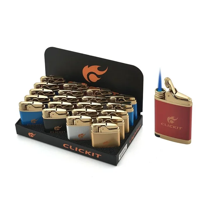 Click-It – Flask Single Flame Torch