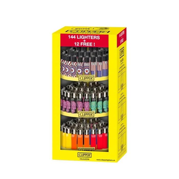 Clipper Lighter (DSPLY 144pc)