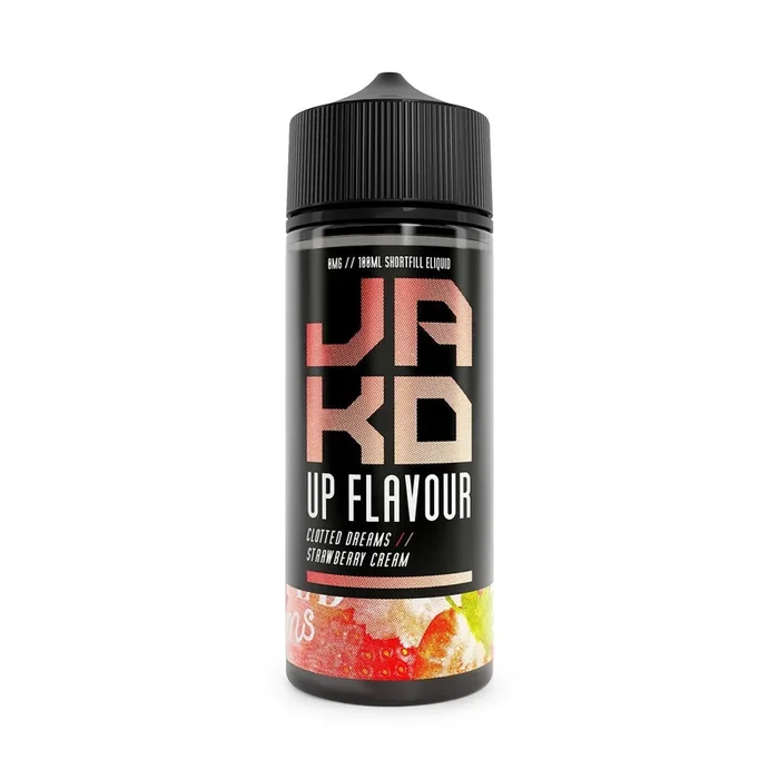 Clotted Dreams Strawberry Cream Shortfill by JAKD. – 100ml