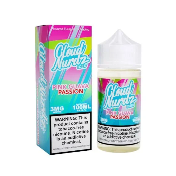 CLOUD NURDZ – PINK GUAVA PASSIONFRUIT ICED – 100ML