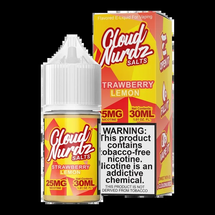 Cloud Nurdz TFN Salt Eliquid 30mL – Strawberry Lemon –