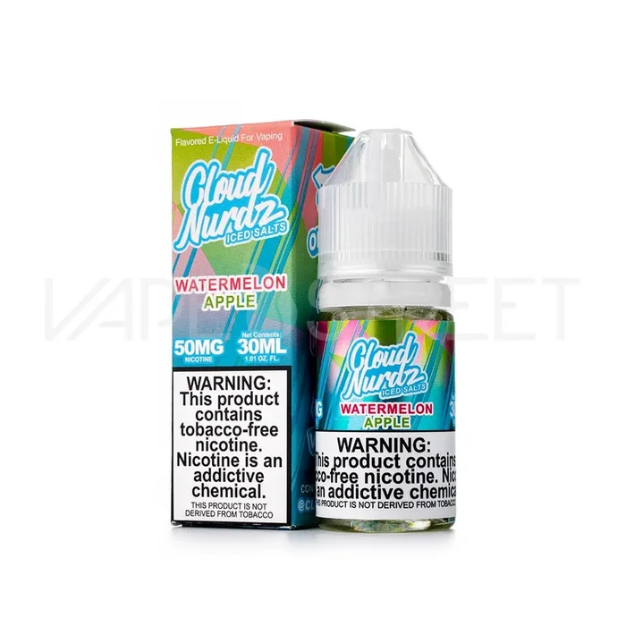 Cloud Nurdz TFN Salts Watermelon Apple Iced (30ml)