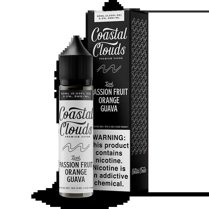 Coastal Clouds – Iced Passion Fruit Orange Guava – 60ML E-Liquid