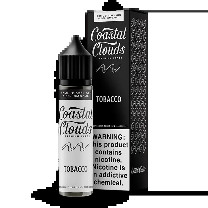 Coastal Clouds – Tobacco – 60ML E-Liquid