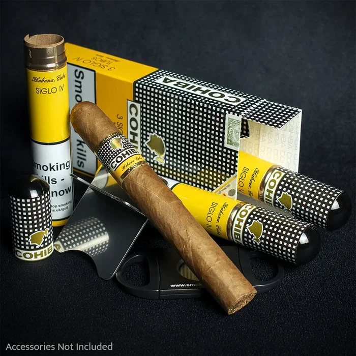 Cohiba Siglo IV Tubos Cuban Cigars – 3 Pack