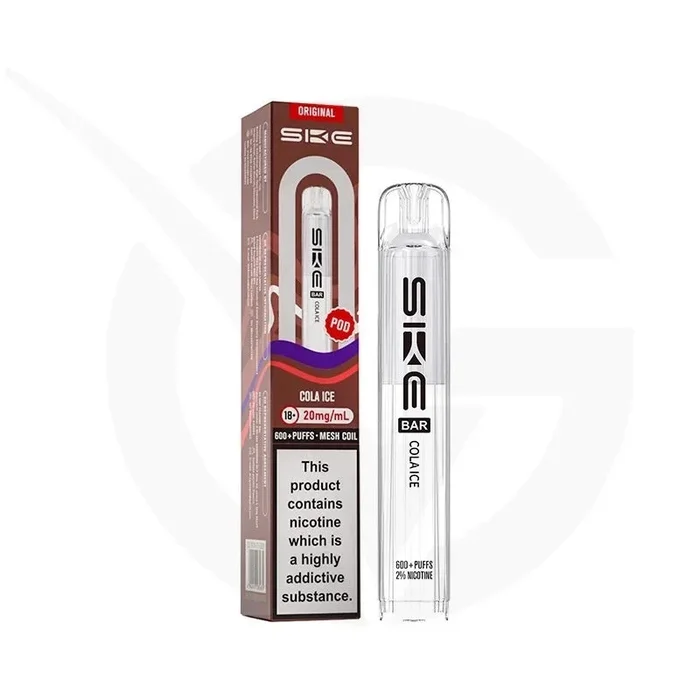 Cola Ice Prefilled Pods By SKE Bar 600