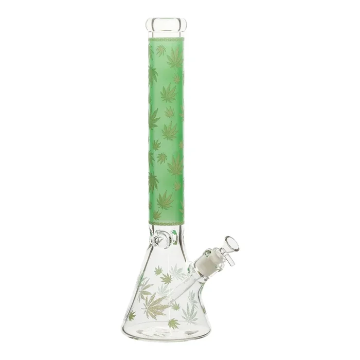 Collared Leaf Beaker Bong – 18in