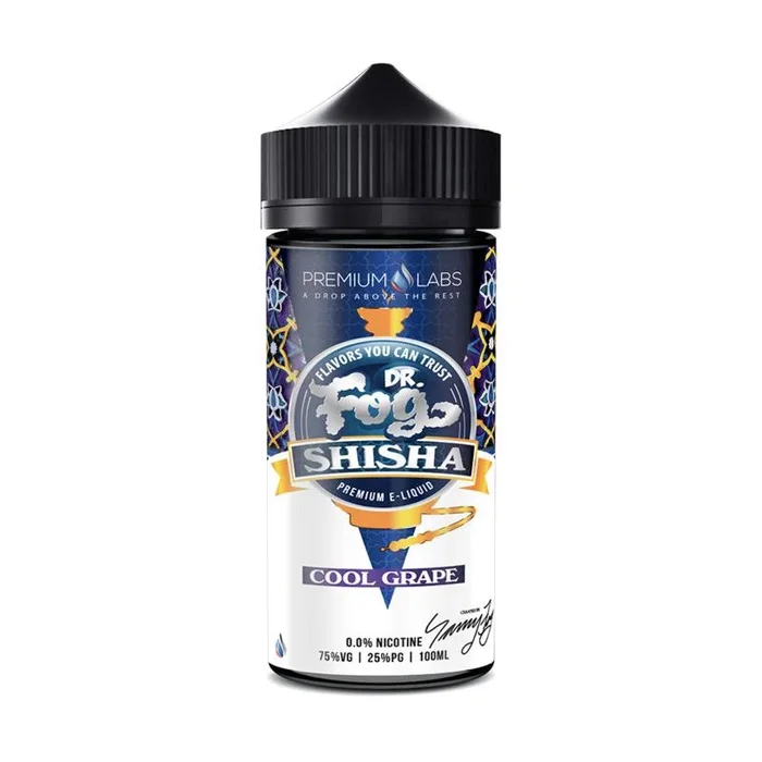 COOL GRAPES SHISHA E LIQUID BY DR FOG 100ML 75VG