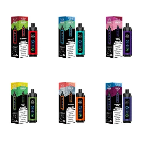Crown Bar 8000 Puffs Disposable Vape Device – 6PK