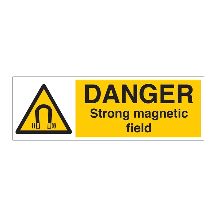 DANGER Strong Magnetic Field Sign