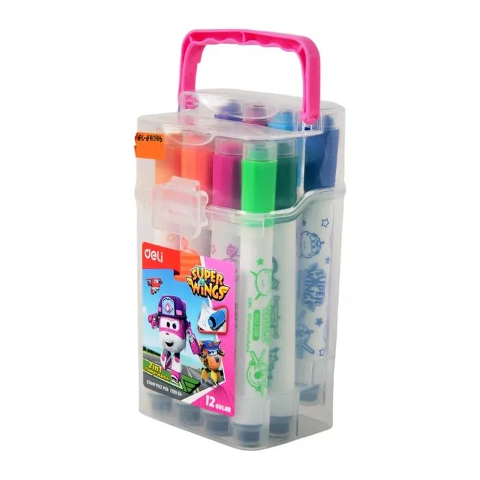 DELI STAMP AND MARKER 12PC 10904