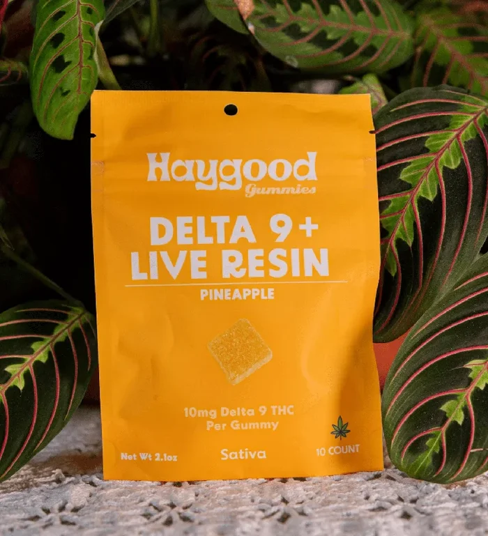 Delta 9 with Live Resin Gummies Pineapple 10ct or 15ct