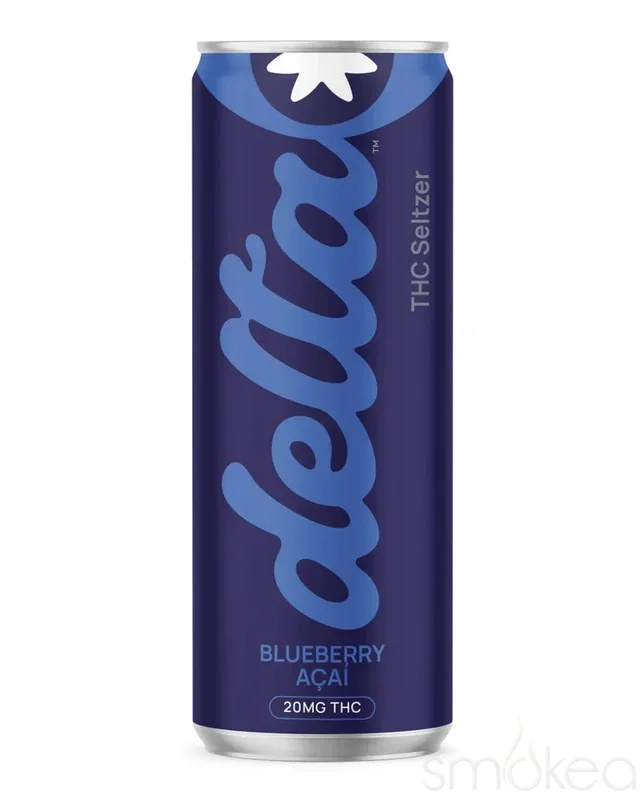 Delta Beverages 20mg THC Seltzer – Blueberry Acai